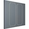 Ekena Millwork 28-in. W x 72-in. H Dublin Panel Moulding Kit Double Panel PMLKDU28X72B - alternate 2